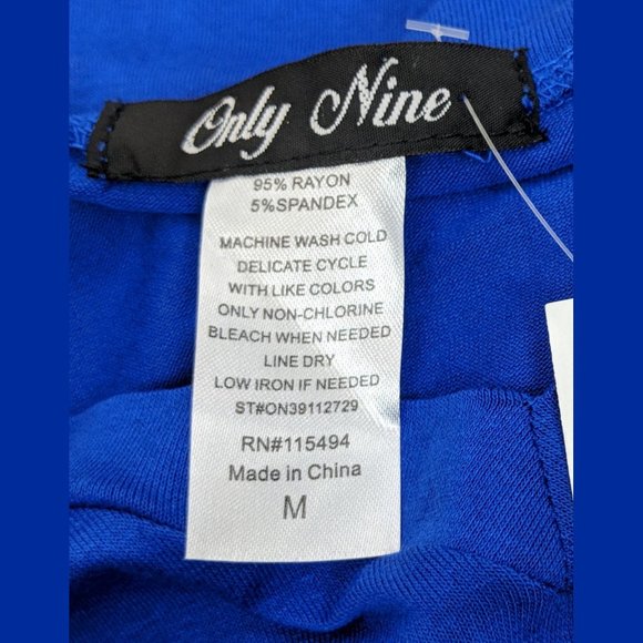 "ONLY NINE"  Flowing Royal Blue With Silver Studs - Picture 5 of 8